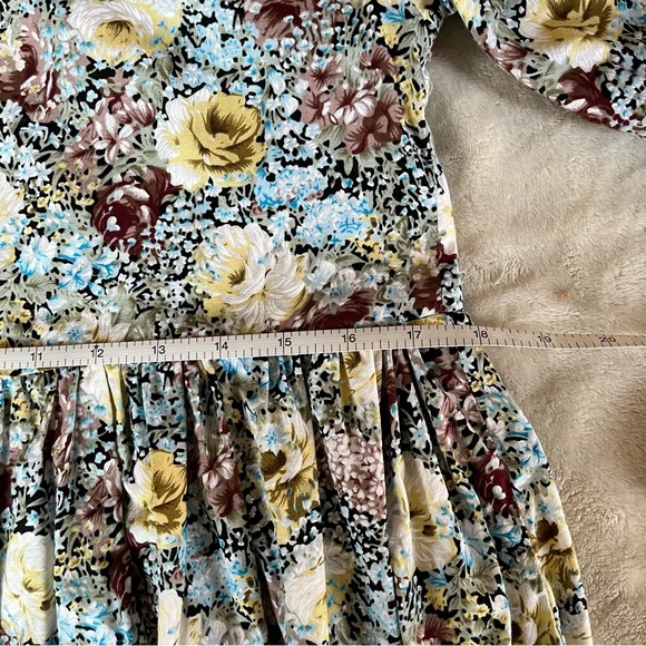 Handmade - Floral Babydoll Mini Dress - Picture 3 of 5